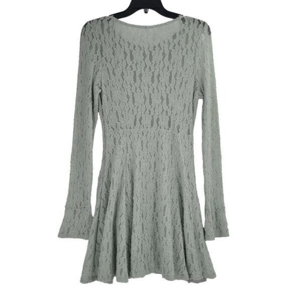 Free People Mint Full Lace Mini Dress - Picture 4 of 8
